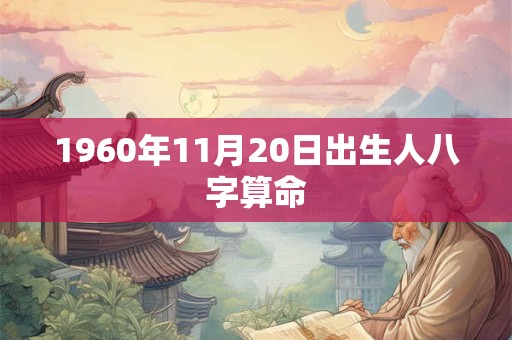 1960年11月20日出生人八字算命 1960年11月20日出生人八字算命