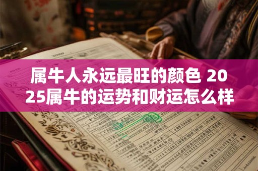 属牛人永远最旺的颜色 2025属牛的运势和财运怎么样