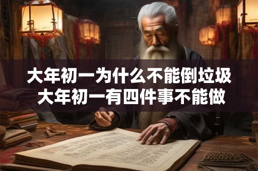 大年初一为什么不能倒垃圾 大年初一有四件事不能做