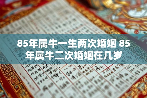 85年属牛一生两次婚姻 85年属牛二次婚姻在几岁 85年属牛一生两次婚姻 85年属牛二次婚姻在几岁