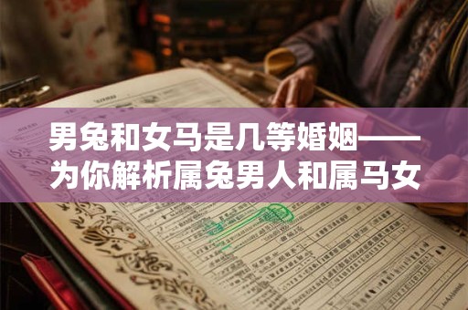 男兔和女马是几等婚姻——为你解析属兔男人和属马女人的命运之道