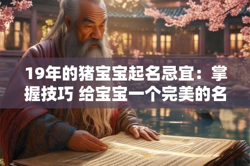 19年的猪宝宝起名忌宜：掌握技巧 给宝宝一个完美的名字