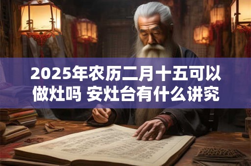 2025年农历二月十五可以做灶吗 安灶台有什么讲究