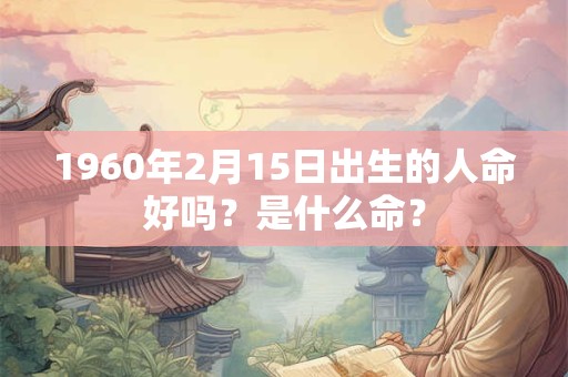 1960年2月15日出生的人命好吗？是什么命？