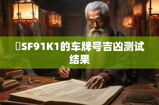 粵SF91K1的车牌号吉凶测试结果