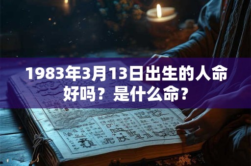 1983年3月13日出生的人命好吗？是什么命？