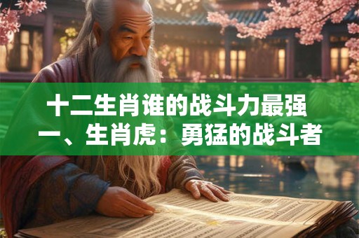 十二生肖谁的战斗力最强 一、生肖虎：勇猛的战斗者