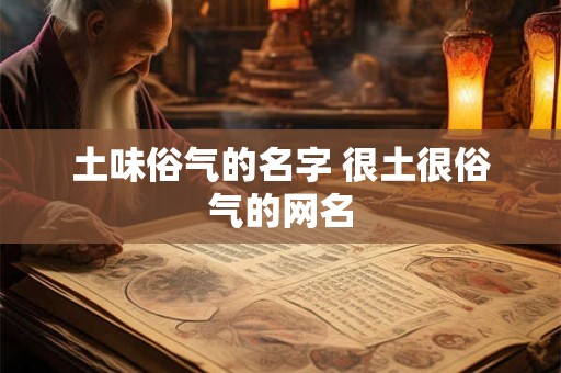 土味俗气的名字 很土很俗气的网名 土味俗气的名字 很土很俗气的网名