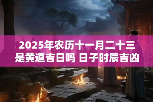 2025年农历十一月二十三是黄道吉日吗 日子时辰吉凶