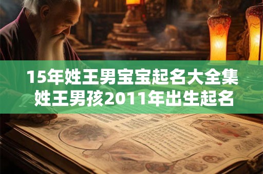 15年姓王男宝宝起名大全集 姓王男孩2011年出生起名字