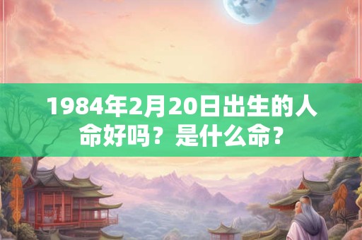 1984年2月20日出生的人命好吗？是什么命？