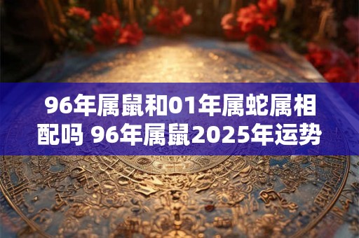 96年属鼠和01年属蛇属相配吗 96年属鼠2025年运势如何