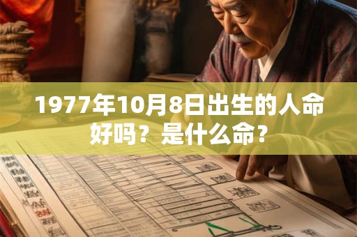 1977年10月8日出生的人命好吗？是什么命？