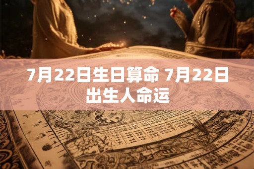 7月22日生日算命 7月22日出生人命运