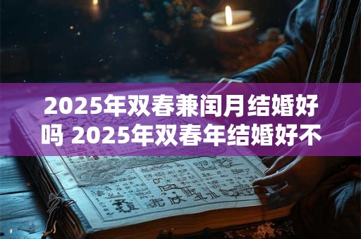 2025年双春兼闰月结婚好吗 2025年双春年结婚好不好