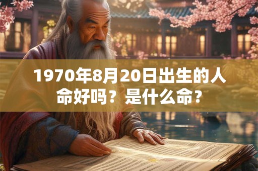 1970年8月20日出生的人命好吗？是什么命？