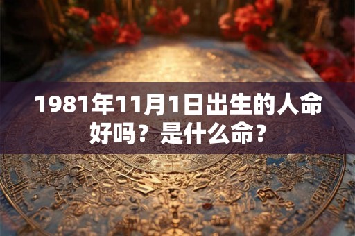 1981年11月1日出生的人命好吗？是什么命？
