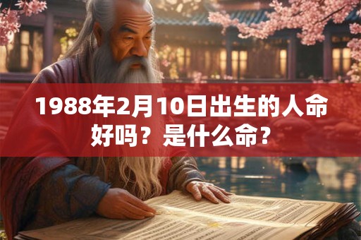 1988年2月10日出生的人命好吗？是什么命？