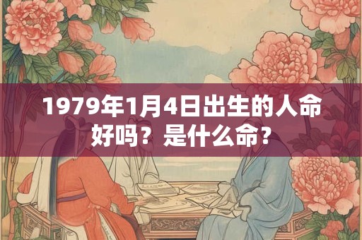 1979年1月4日出生的人命好吗？是什么命？