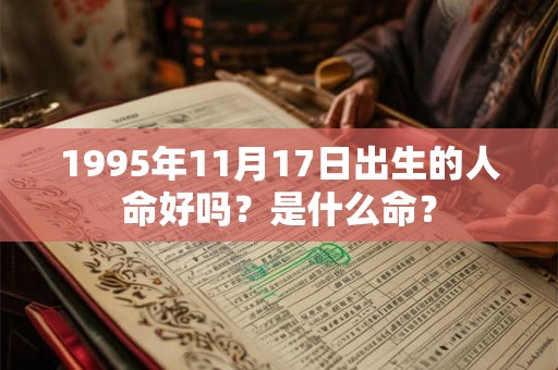 1995年11月17日出生的人命好吗？是什么命？