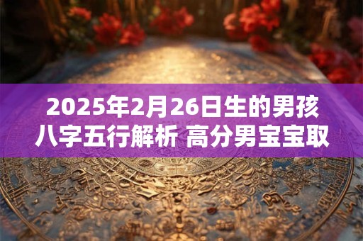 2025年2月26日生的男孩八字五行解析 高分男宝宝取名字