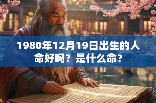 1980年12月19日出生的人命好吗？是什么命？
