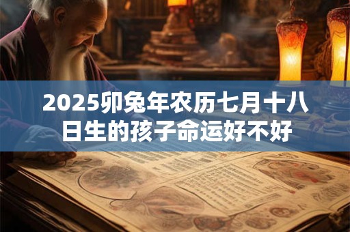 2025卯兔年农历七月十八日生的孩子命运好不好