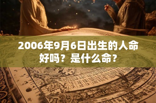 2006年9月6日出生的人命好吗？是什么命？