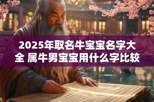 2025年取名牛宝宝名字大全 属牛男宝宝用什么字比较吉利