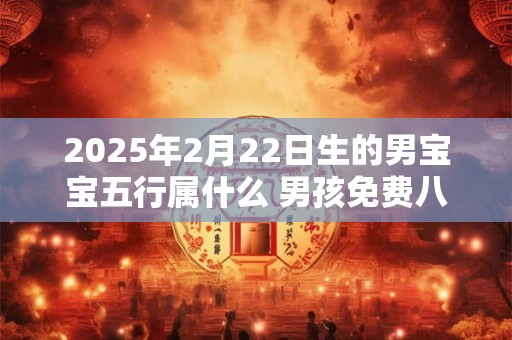 2025年2月22日生的男宝宝五行属什么 男孩免费八字起名