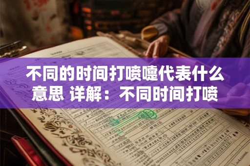 不同的时间打喷嚏代表什么意思 详解：不同时间打喷嚏的含义