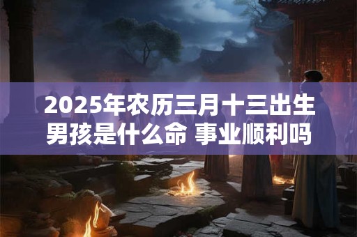 2025年农历三月十三出生男孩是什么命 事业顺利吗