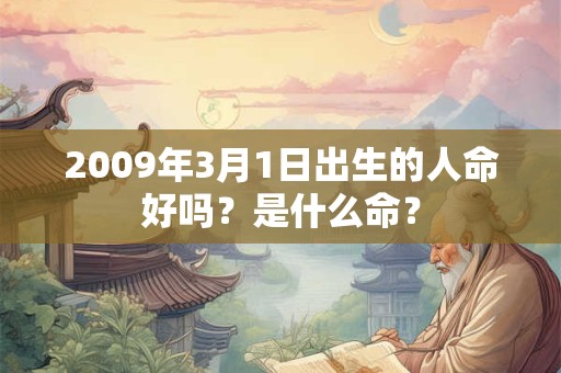 2009年3月1日出生的人命好吗?是什么命? 2009年3月1日出生的人命好吗?是什么命?