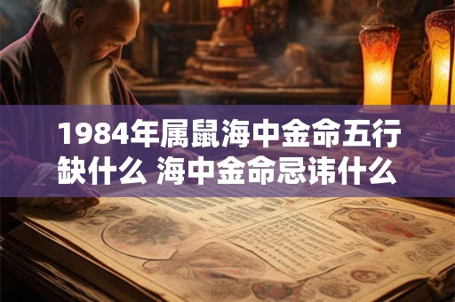 1984年属鼠海中金命五行缺什么 海中金命忌讳什么