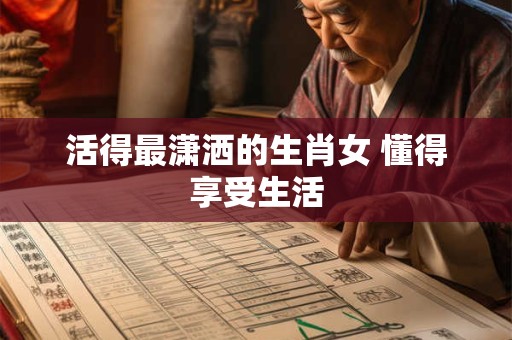 活得最潇洒的生肖女 懂得享受生活