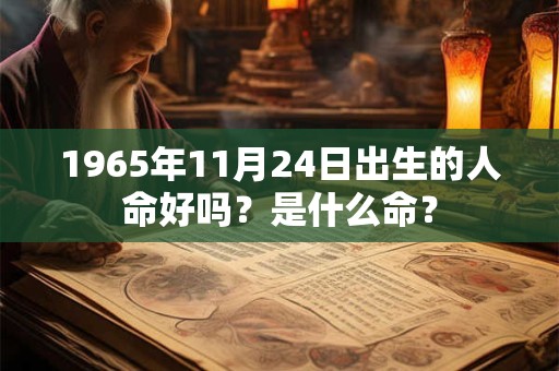 1965年11月24日出生的人命好吗？是什么命？