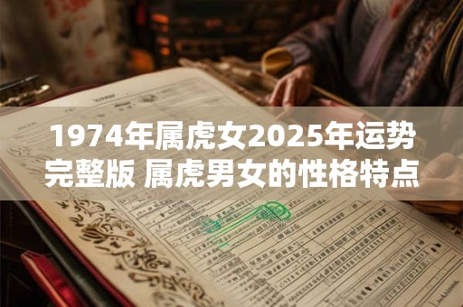 1974年属虎女2025年运势完整版 属虎男女的性格特点