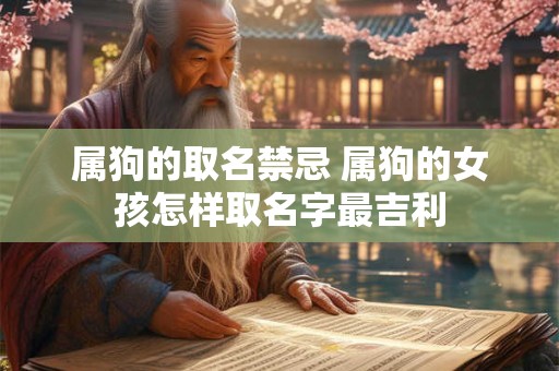 属狗的取名禁忌 属狗的女孩怎样取名字最吉利