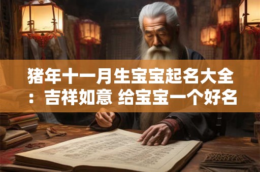 猪年十一月生宝宝起名大全：吉祥如意 给宝宝一个好名字