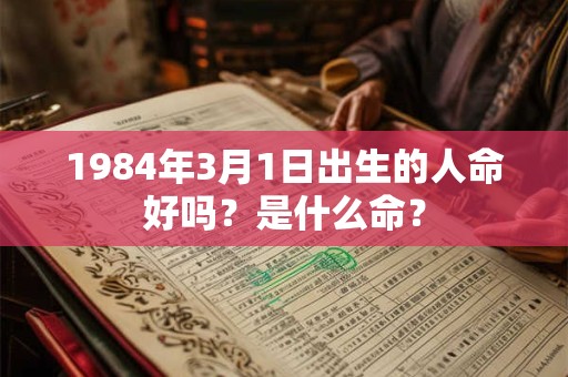 1984年3月1日出生的人命好吗?是什么命? 1984年3月1日出生的人命好吗?是什么命?