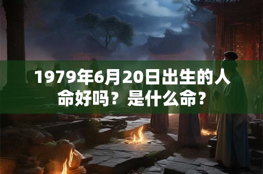 1979年6月20日出生的人命好吗？是什么命？