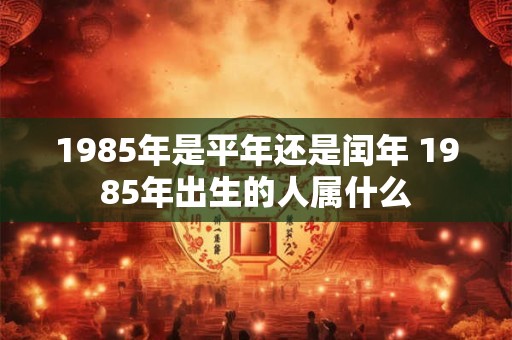 1985年是平年还是闰年 1985年出生的人属什么 1985年是平年还是闰年 1985年出生的人属什么