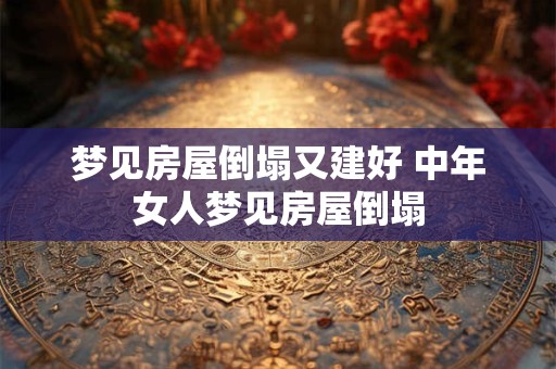 梦见房屋倒塌又建好 中年女人梦见房屋倒塌
