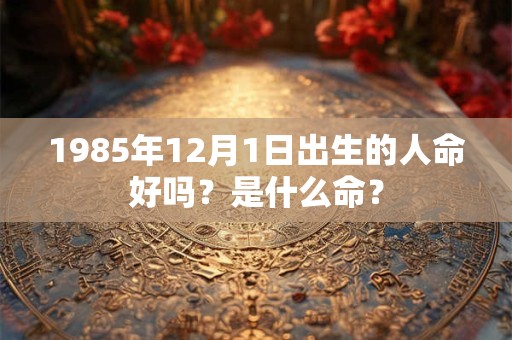 1985年12月1日出生的人命好吗？是什么命？