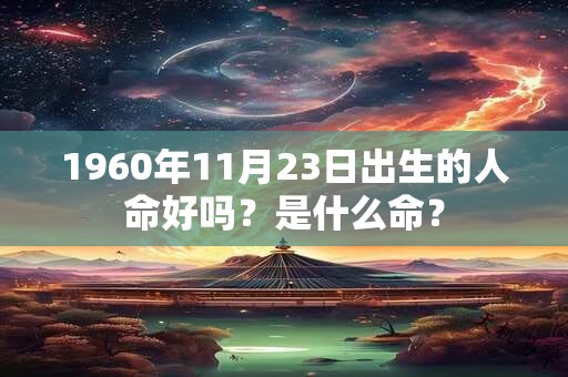1960年11月23日出生的人命好吗？是什么命？