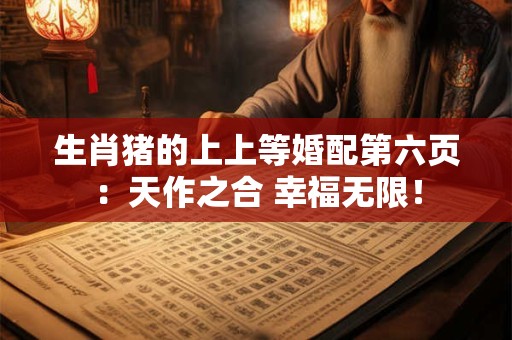 生肖猪的上上等婚配第六页：天作之合 幸福无限！