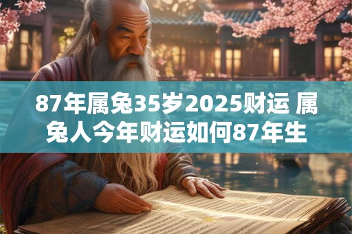87年属兔35岁2025财运 属兔人今年财运如何87年生