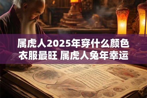 属虎人2025年穿什么颜色衣服最旺 属虎人兔年幸运色是什么
