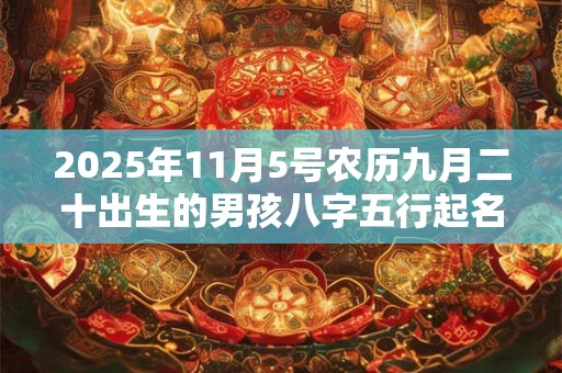 2025年11月5号农历九月二十出生的男孩八字五行起名字