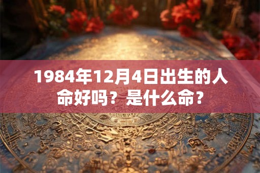 1984年12月4日出生的人命好吗？是什么命？